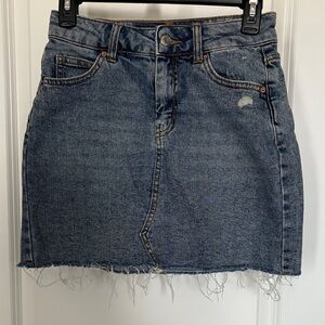 Wild Fable Blue Denim Mini Skirt